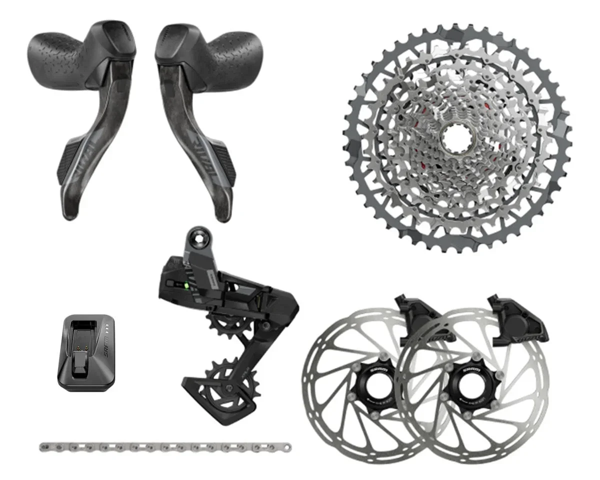 SRAM Rival AXS XPLR Gravel Groupset (Black) (1 x 13 Speed) (10-46T) (E1) (UDH)